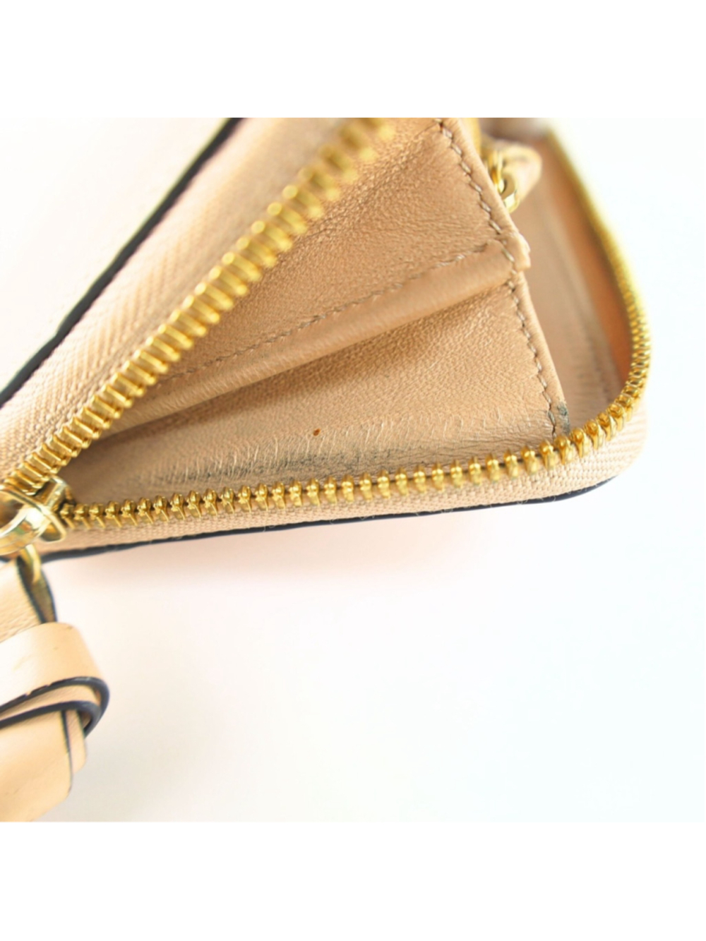 Chloe Alphabet Long Wallet For Women Beige NeutralLeather & Gold tone Hardware - Picture 13 of 16